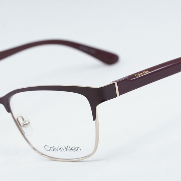 🕶️ New Calvin Klein CK21125 605 Eyeglasses - Burgundy 52mm - Picture 2 of 11